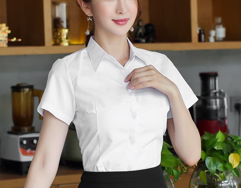 シャツ　レディース 上質素材 美シルエット レディースワイシャツ