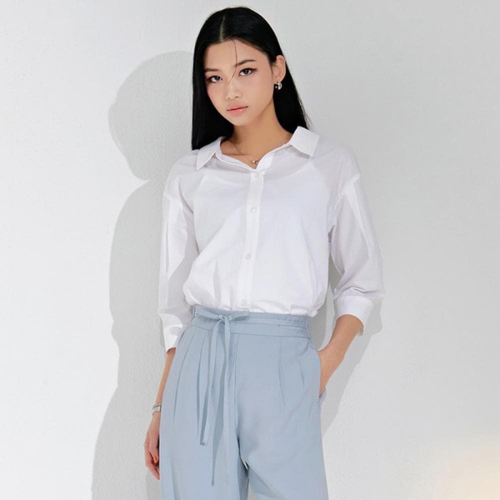 シャツ　レディース ゆったりシルエット スタンダードシャツ