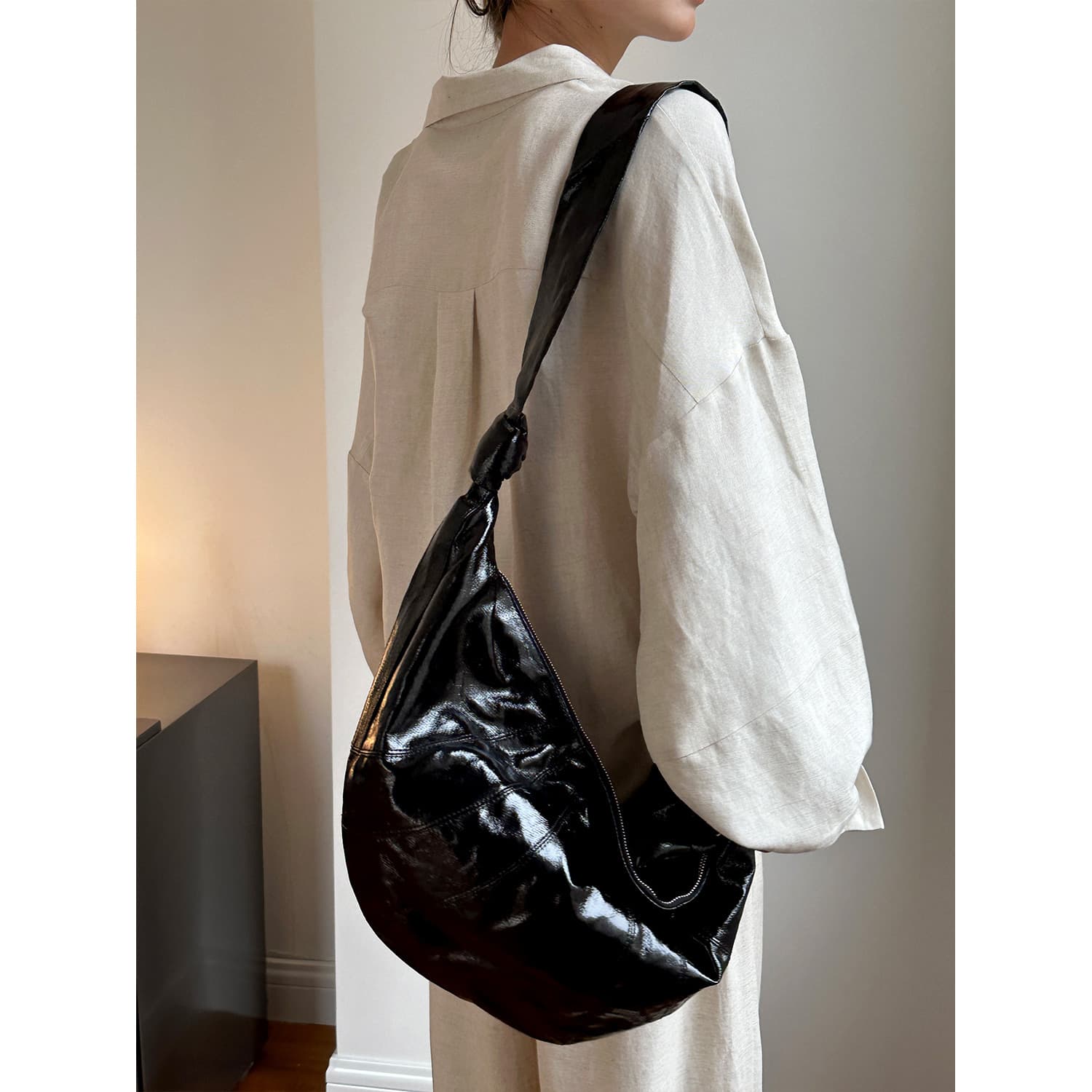 シャツ　レディース リラックスリネンシャツセットアップ