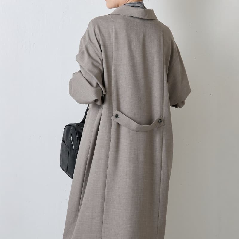レディースシャツ ゆったりシルエット ロングシャツワンピース