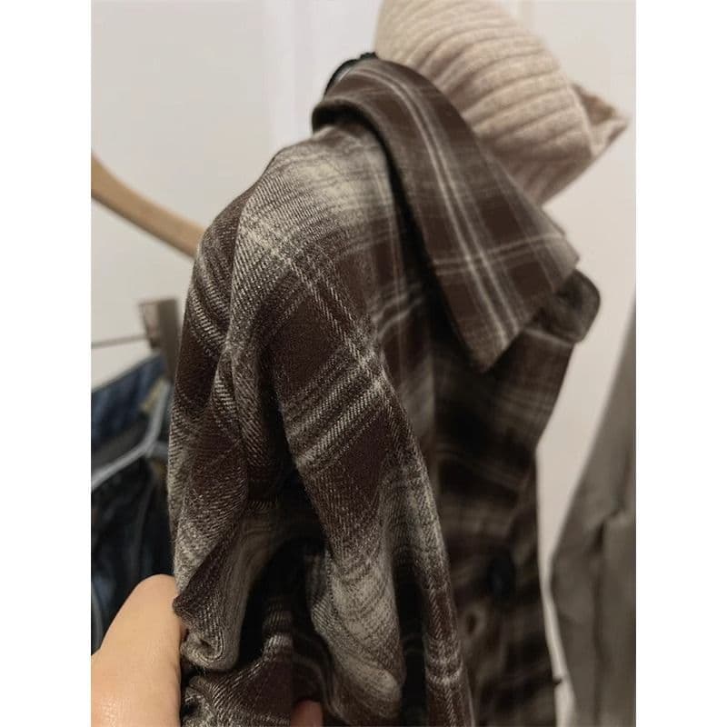 シャツ レディース ゆったりシルエット チェックシャツ