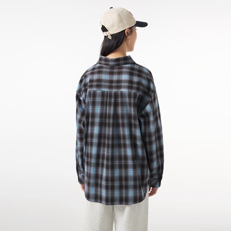 レディースシャツ ゆったりチェック柄シャツ